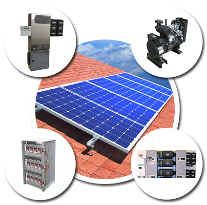 Solar Panels and Generator